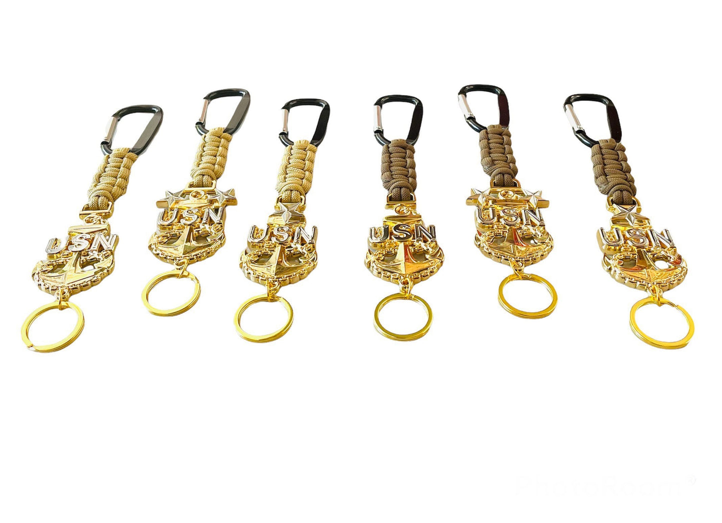 USN E7/E8/E9 paracord keychains