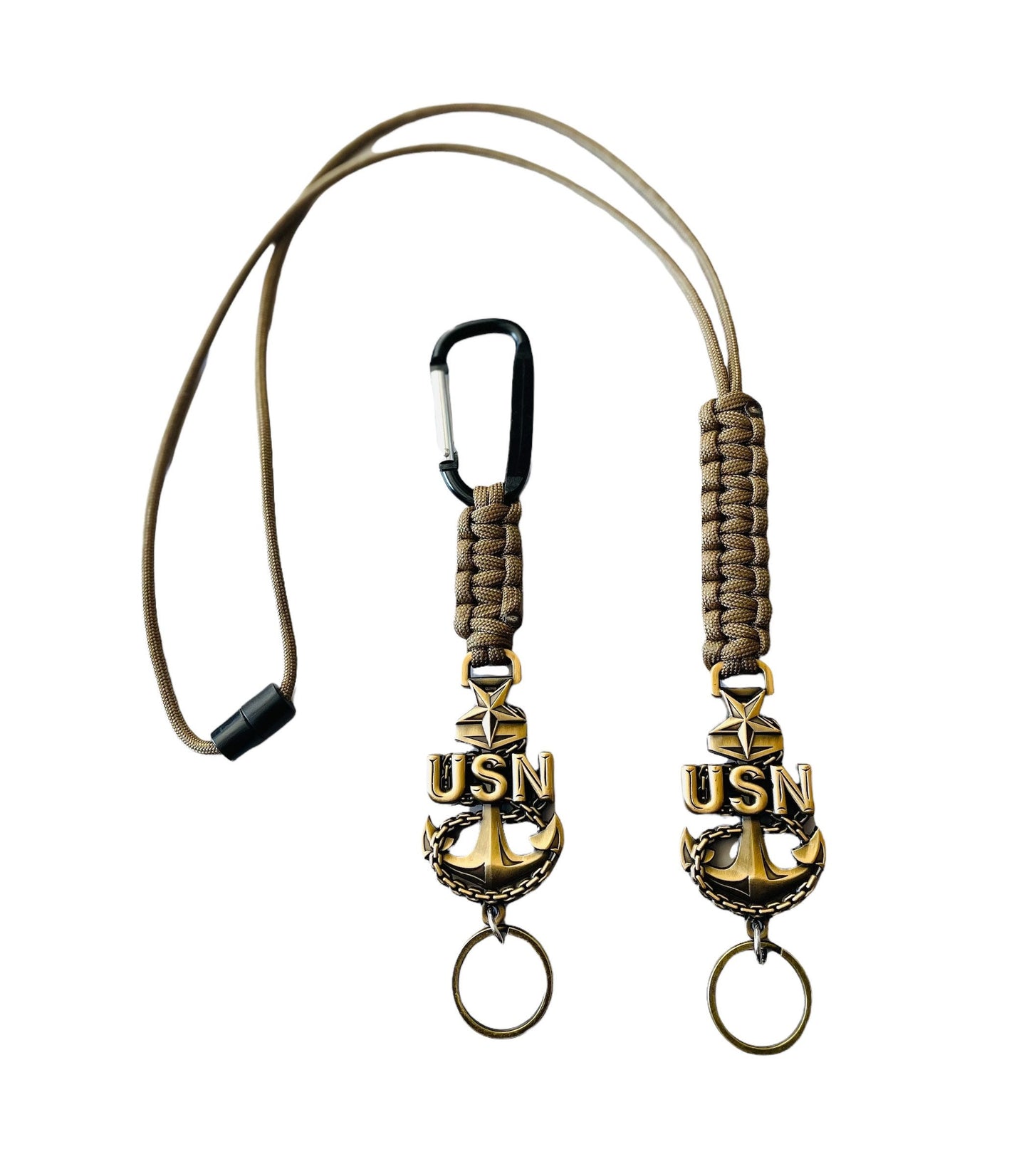 US Navy Senior Chief Petty Officer E8 Paracord Lanyard or Keychain.