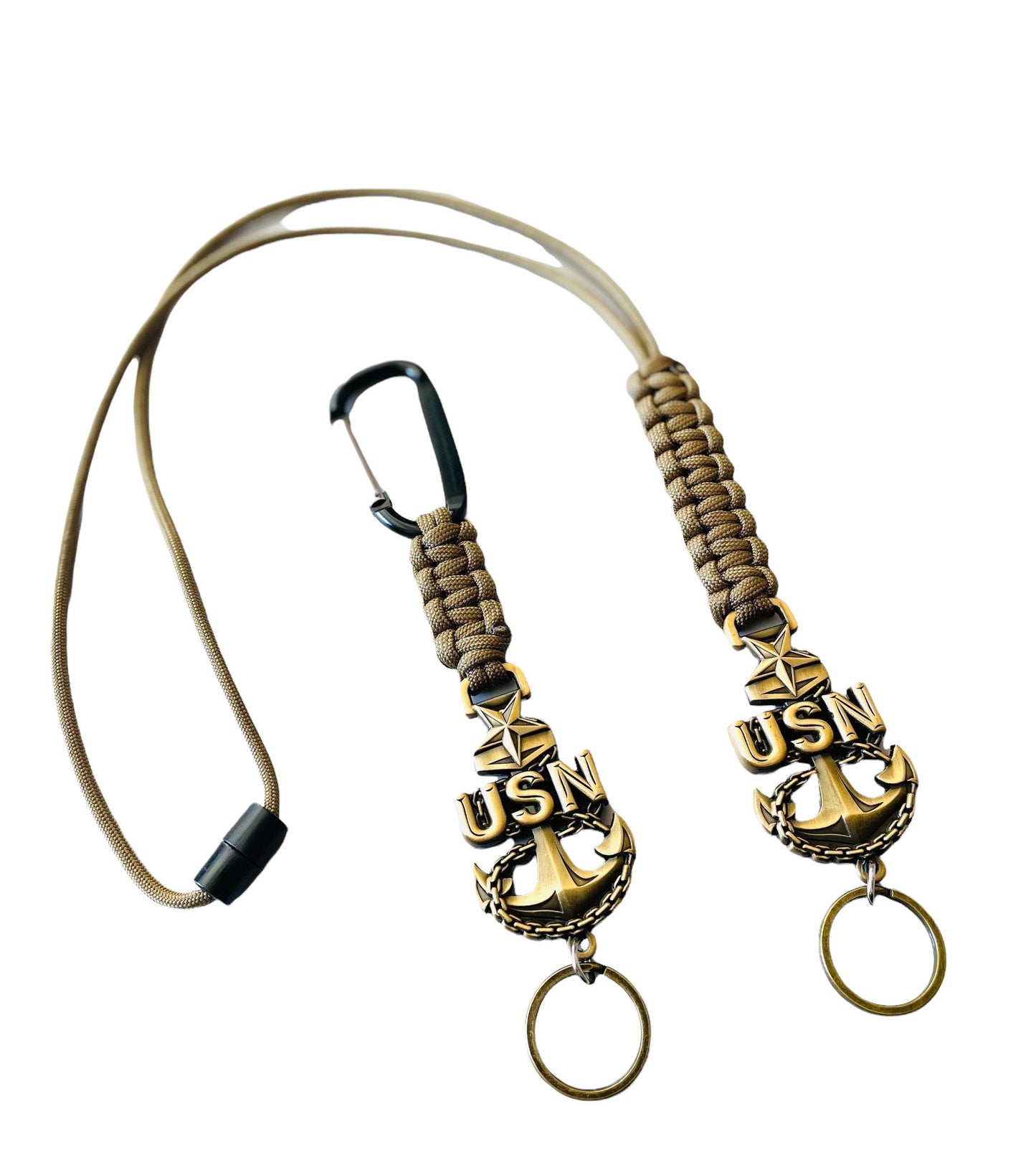 US Navy Senior Chief Petty Officer E8 Paracord Lanyard or Keychain.