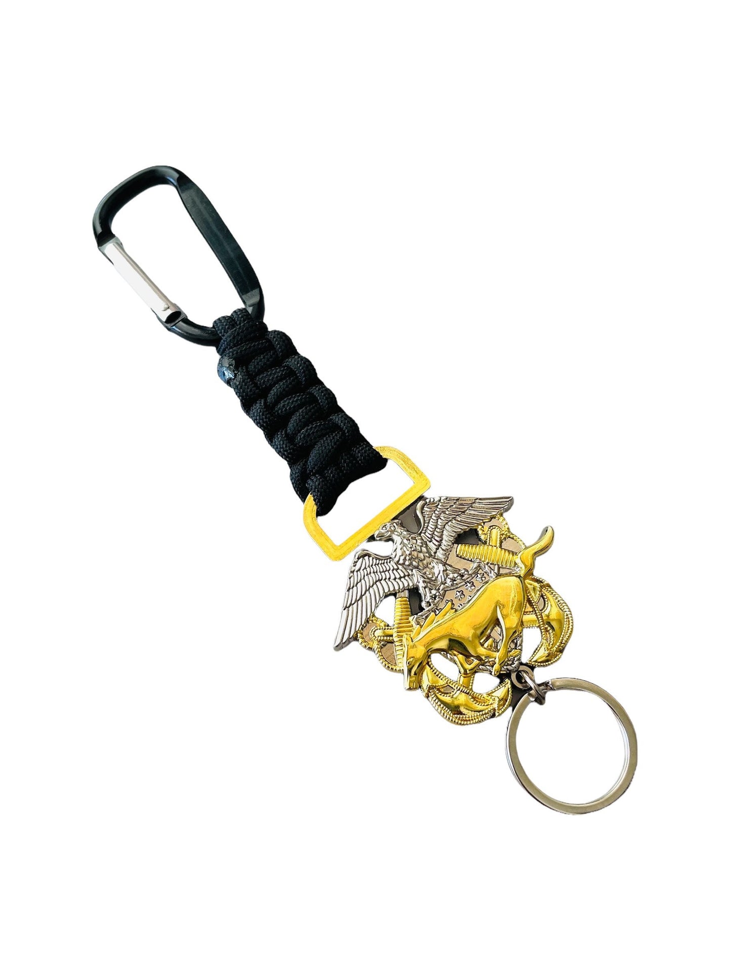 US Navy Mustang Paracord Keychain.