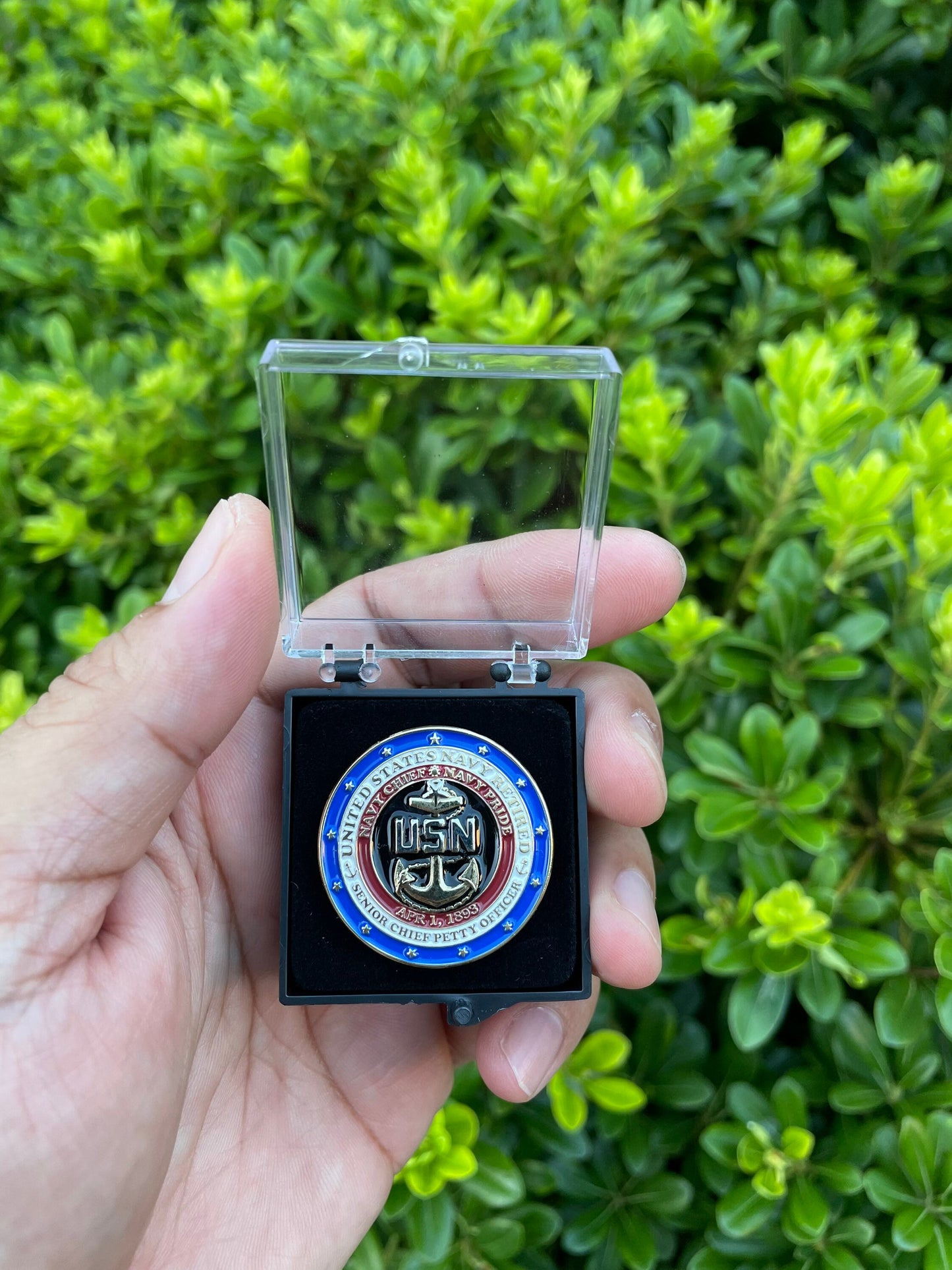 USN Retired Senior Chief Lapel Pins