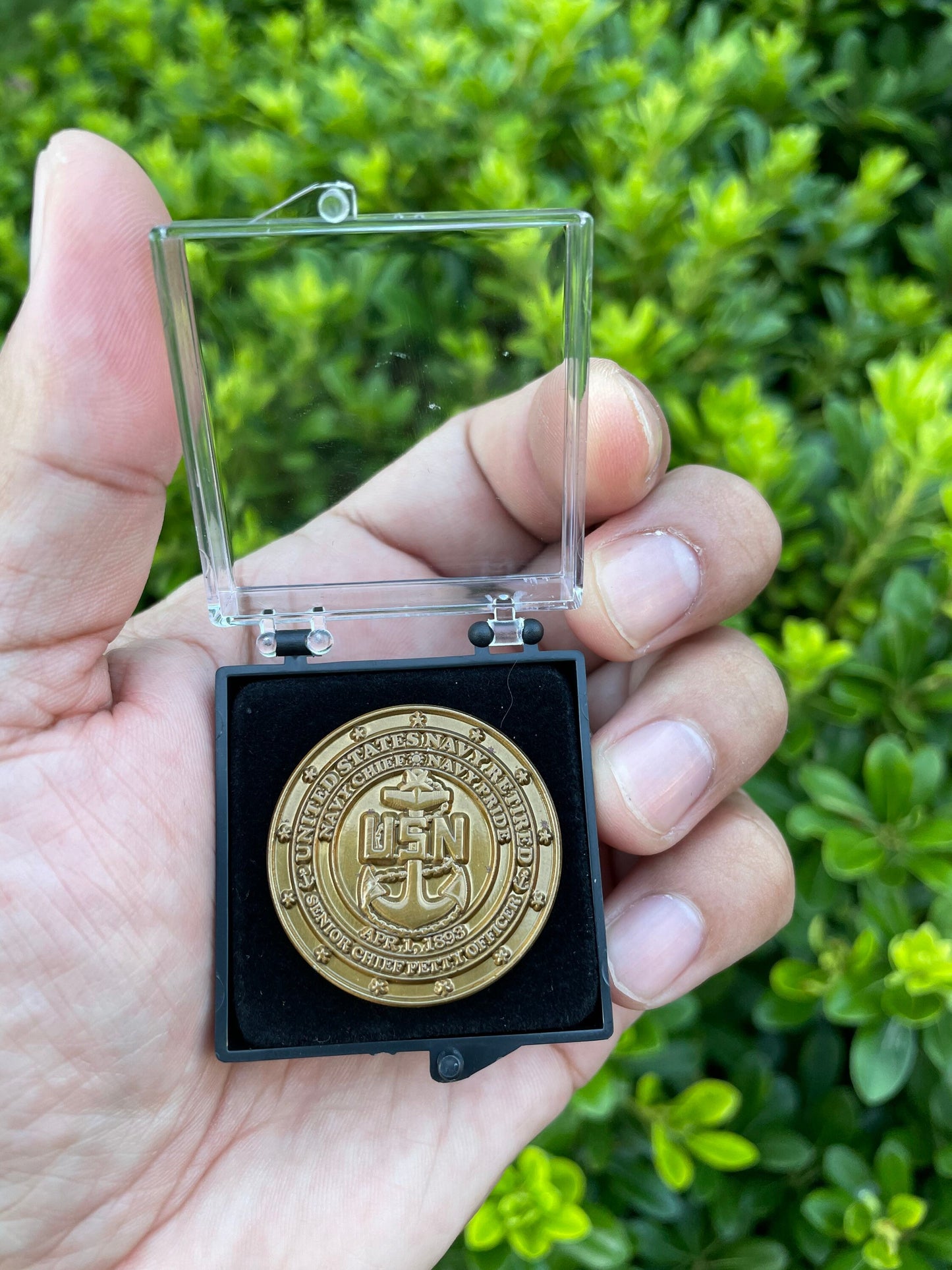 USN Retired Senior Chief Lapel Pins