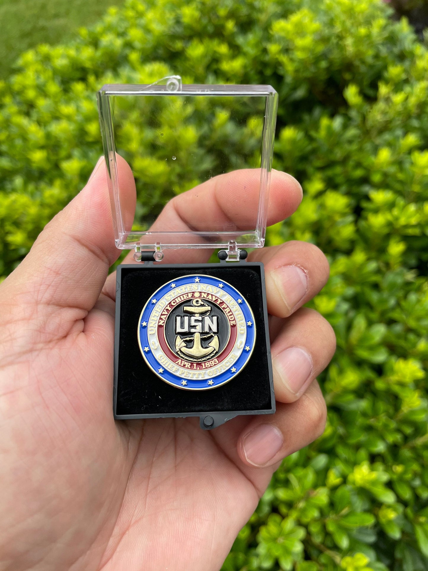 USN Retired Chief Lapel Pins