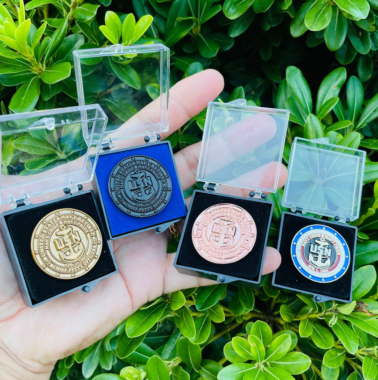 USN Retired Chief Lapel Pins