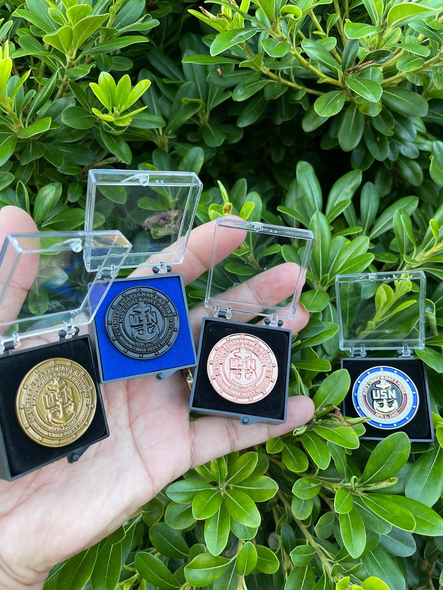 USN Retired Senior Chief Lapel Pins