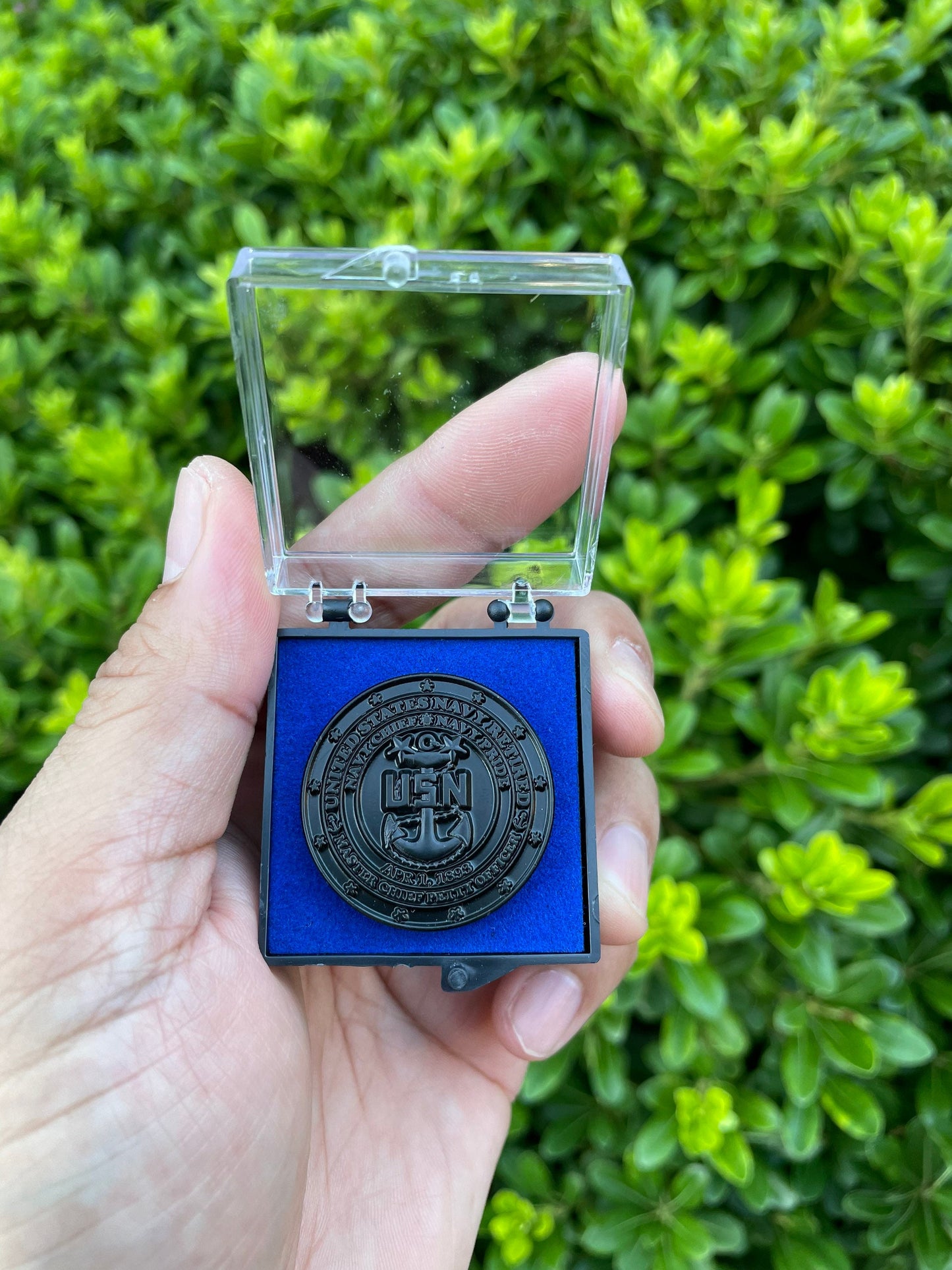 USN Retired Master Chief Lapel Pin