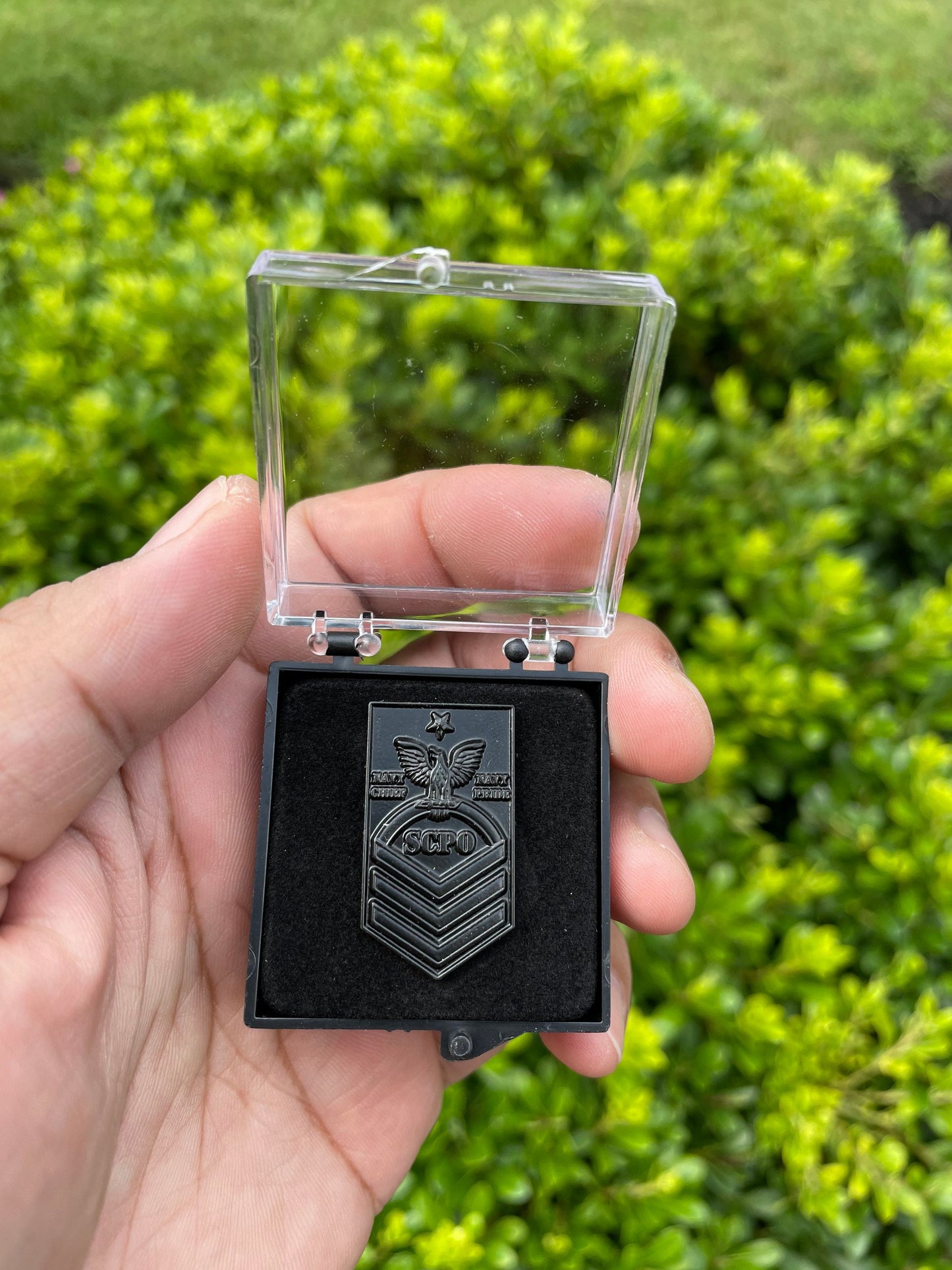 USN Senior Chief/E8 Chevron Style Lapel Pin