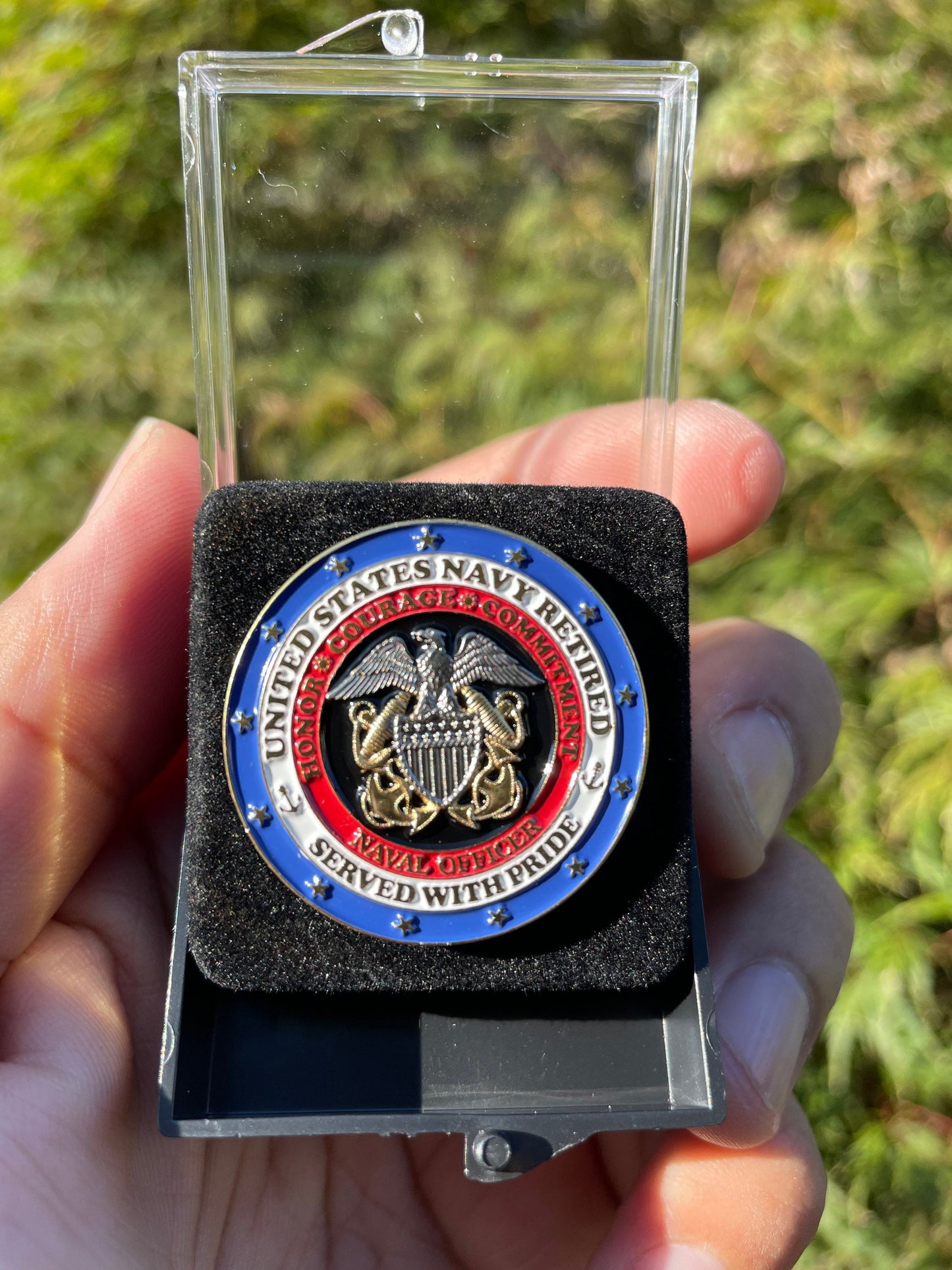 Retired US Naval Officer Lapel Pins