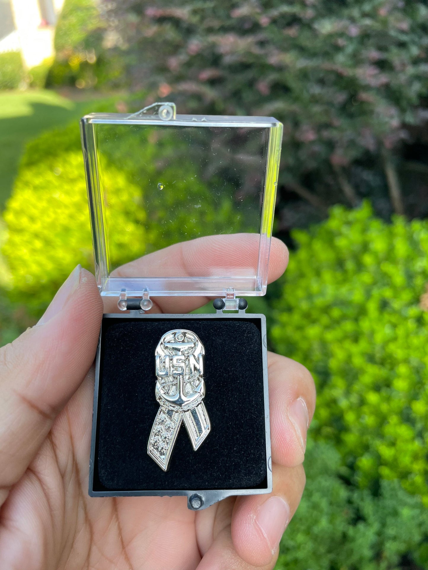 USN CPO Ribbon Style Lapel Pins