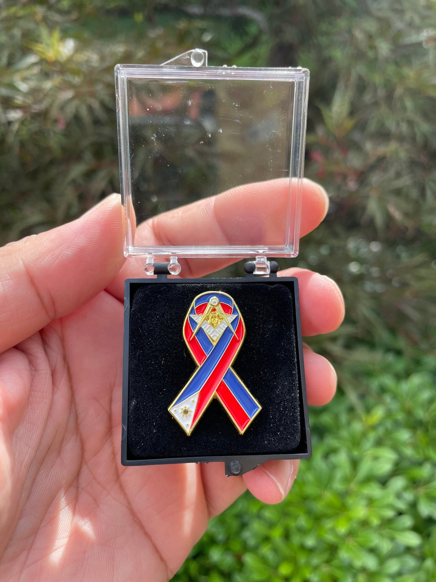 Masonic PI Ribbon Style Lapel Pin