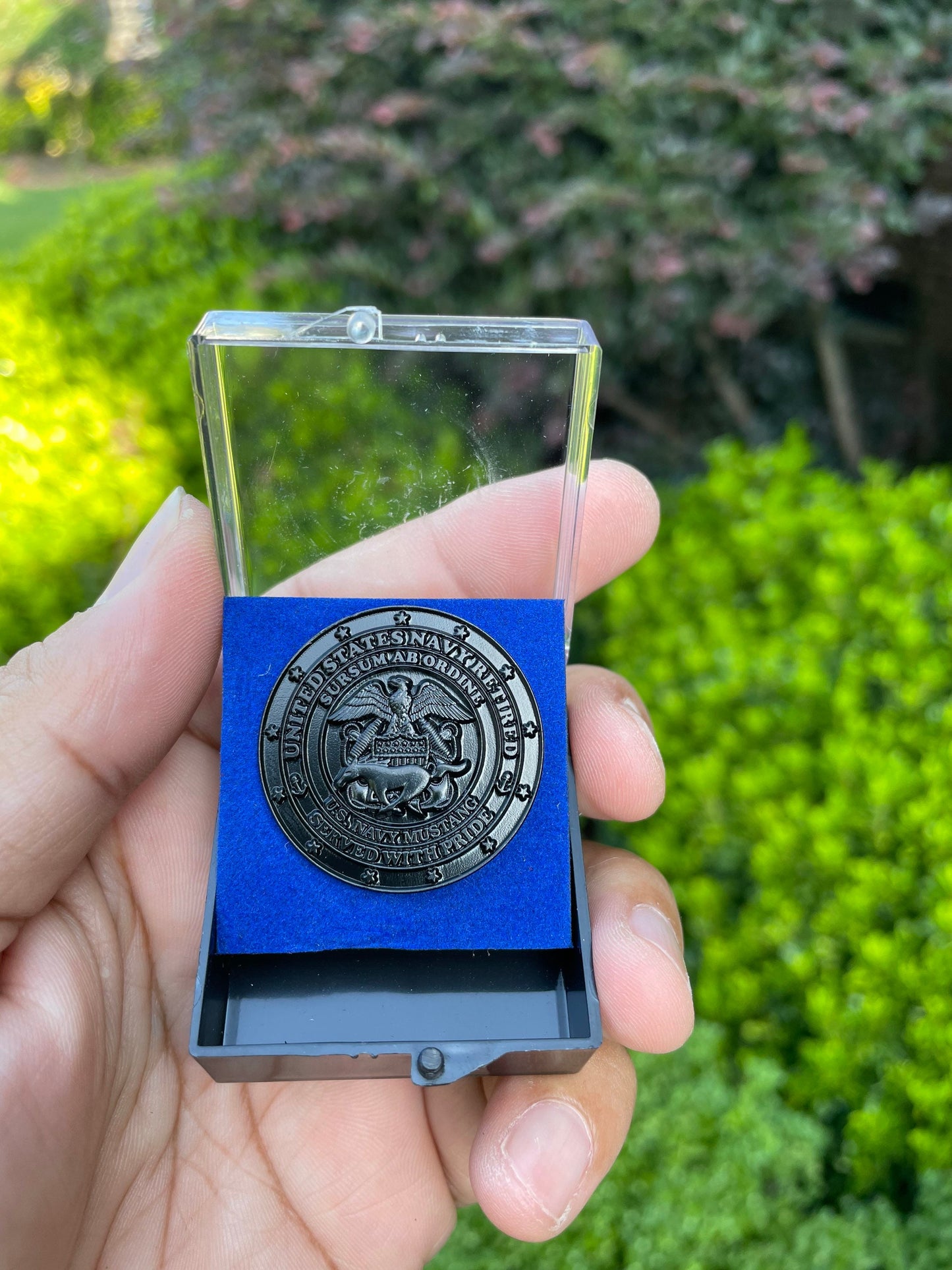 USN Retired Mustang Lapel Pins