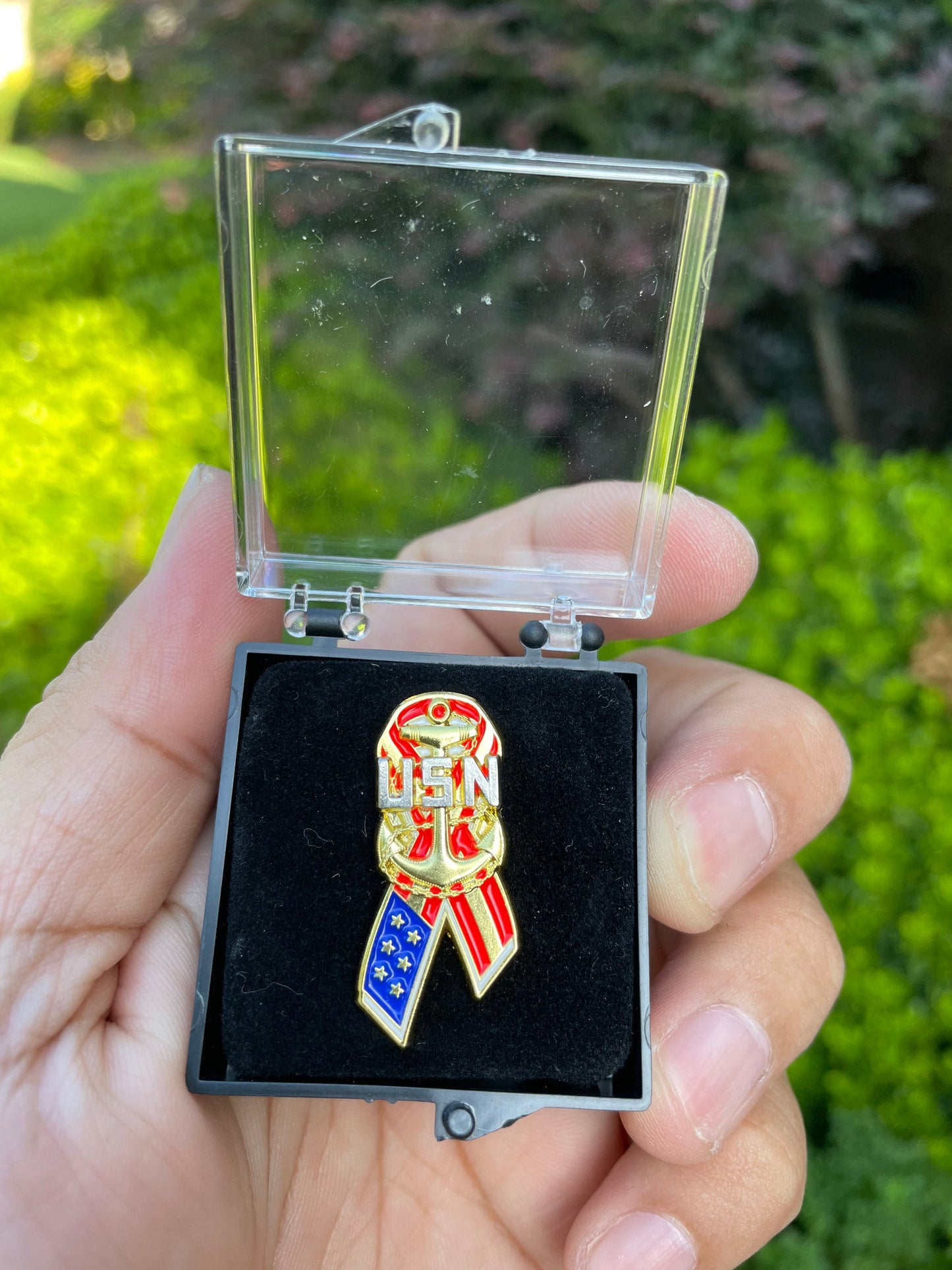 USN CPO Ribbon Style Lapel Pins