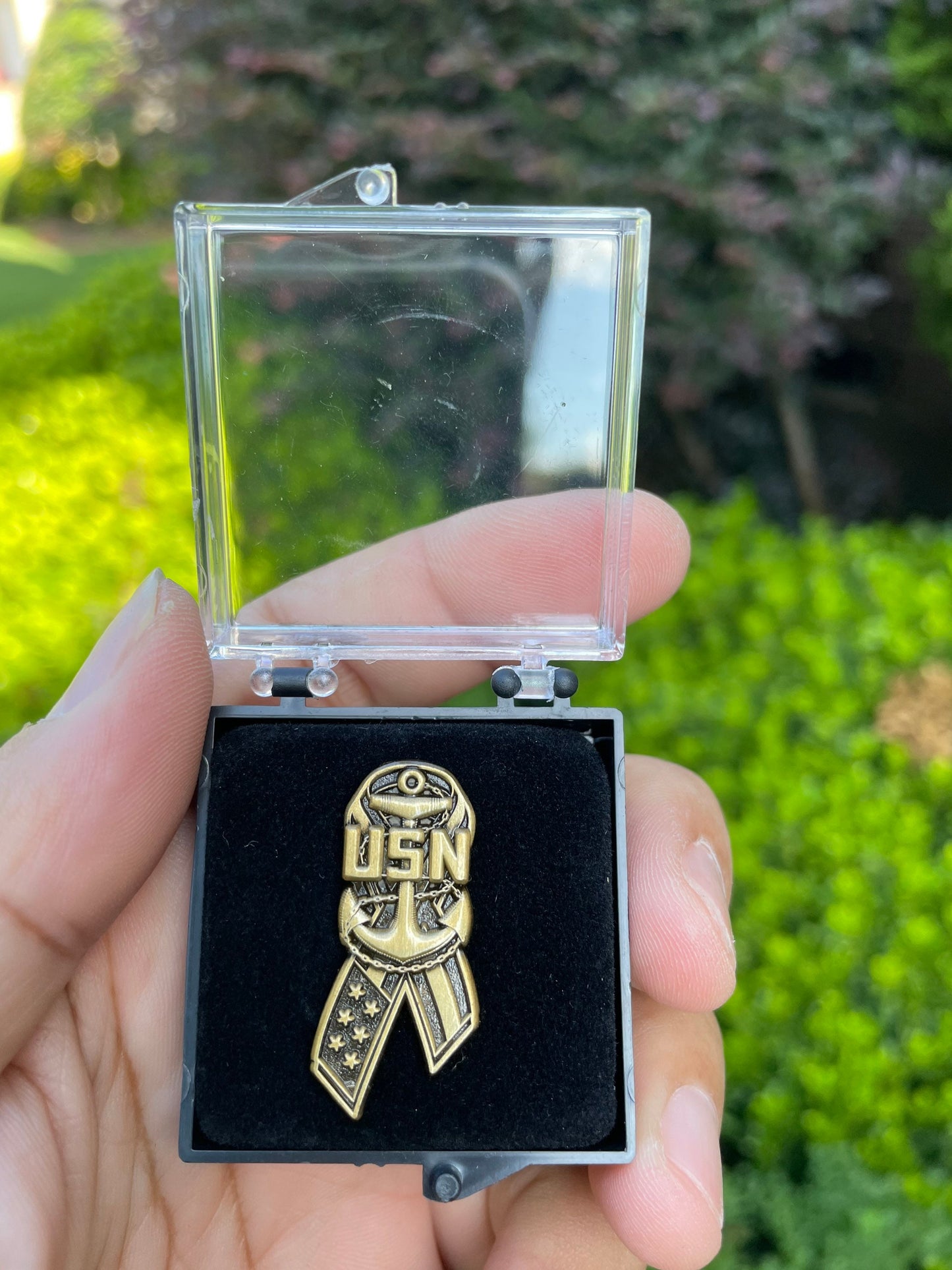 USN CPO Ribbon Style Lapel Pins