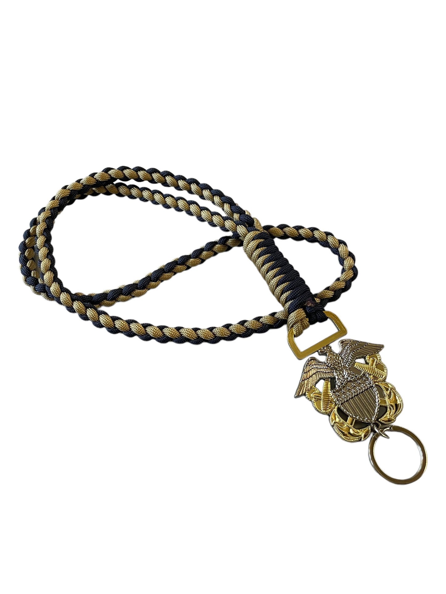 US Naval Officers/LDO CWO 2 Color Paracord Neck Lanyard.