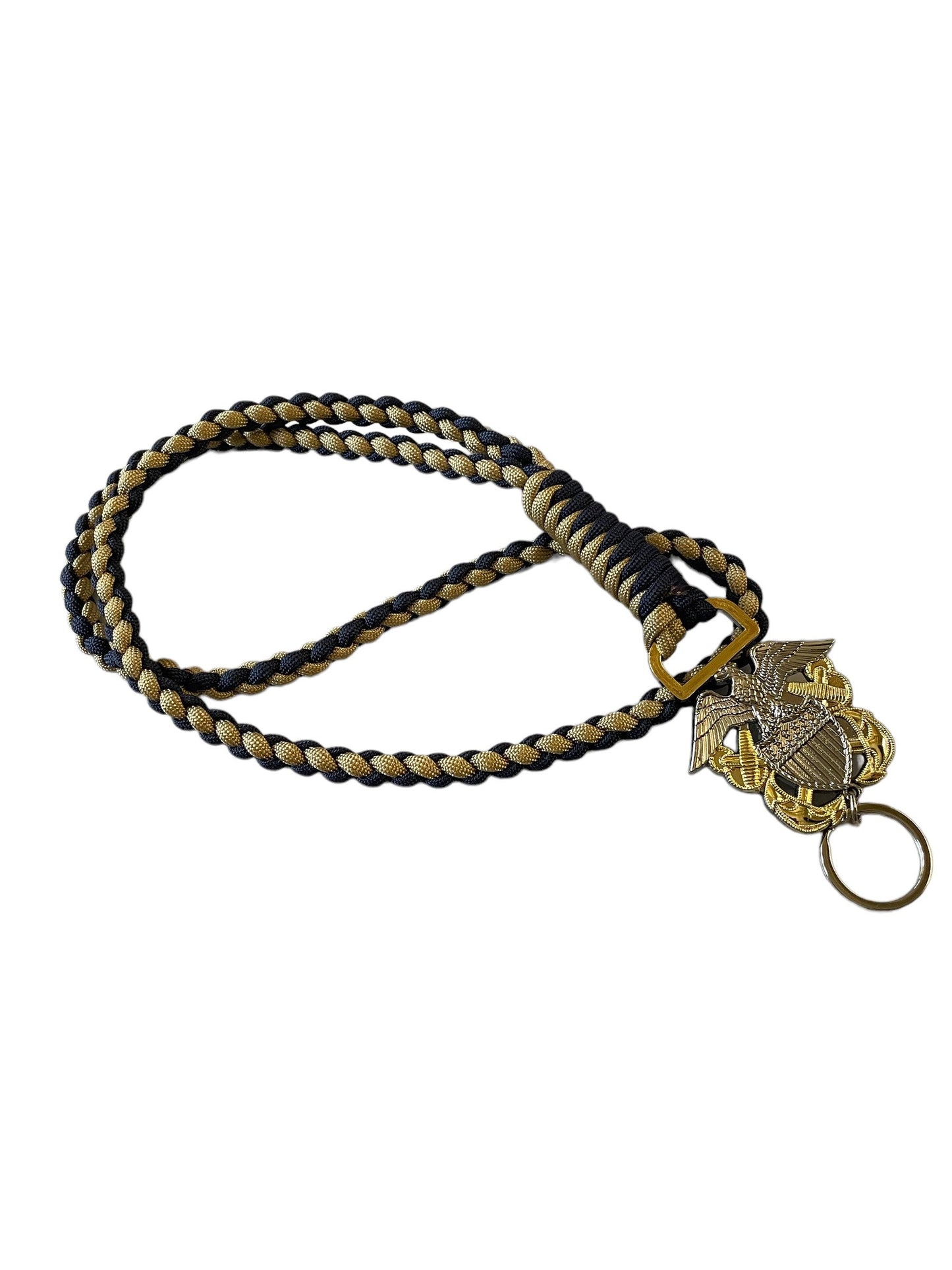 US Naval Officers/LDO CWO 2 Color Paracord Neck Lanyard.