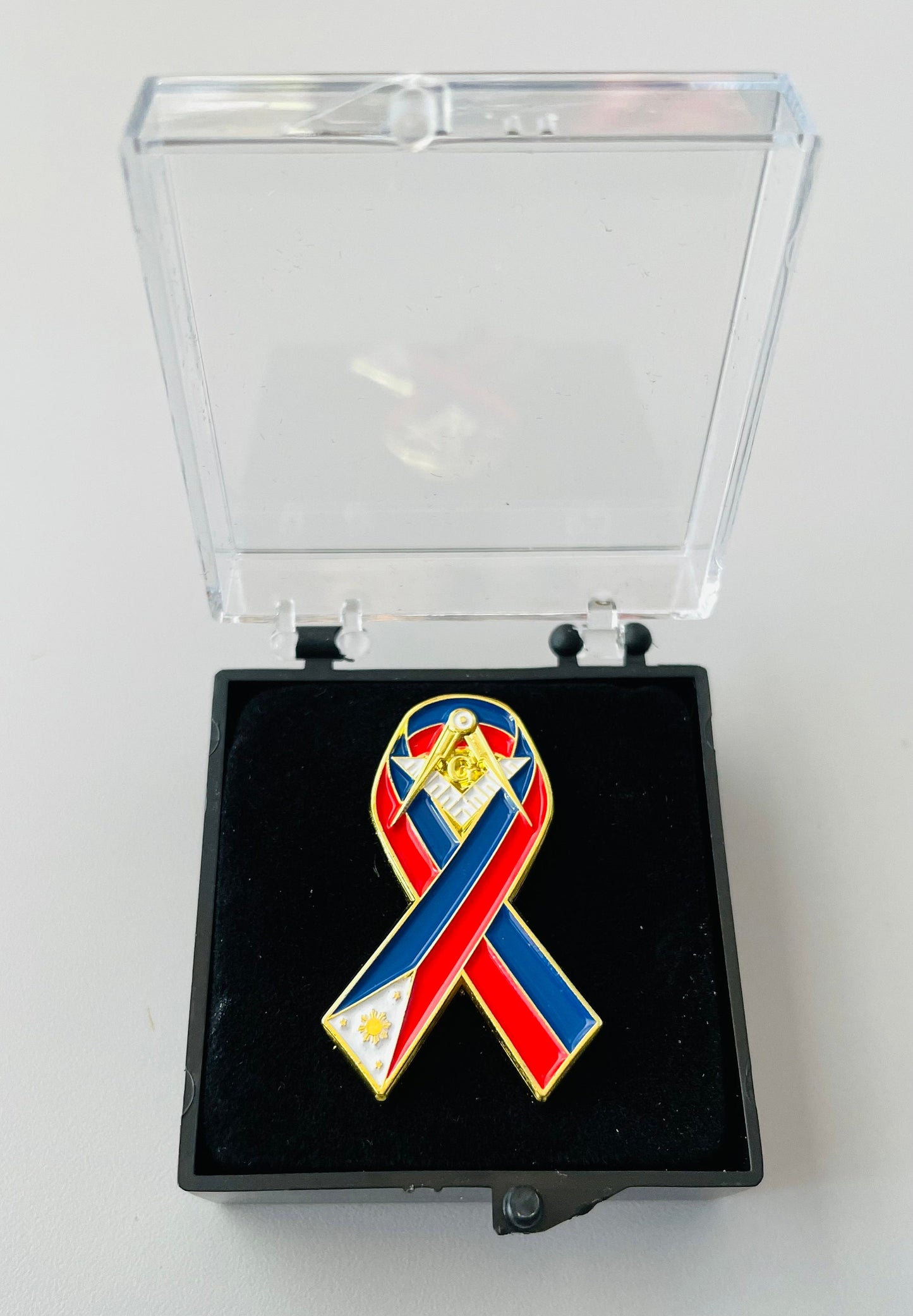 Masonic PI Ribbon Style Lapel Pin