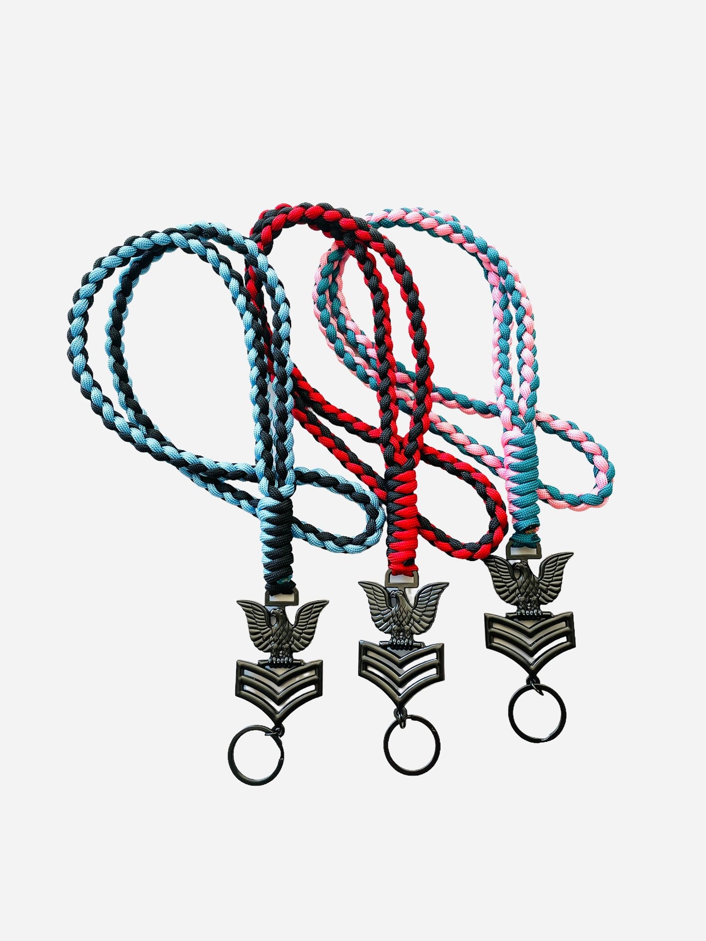 USN 1st Class Petty Officer 2 Color Paracord Neck Lanyard.