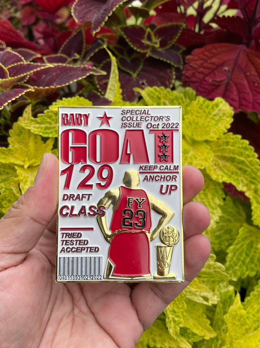 USN Class 129 FY-23 Baby GOAT Season Coin Bulls Red Jersey