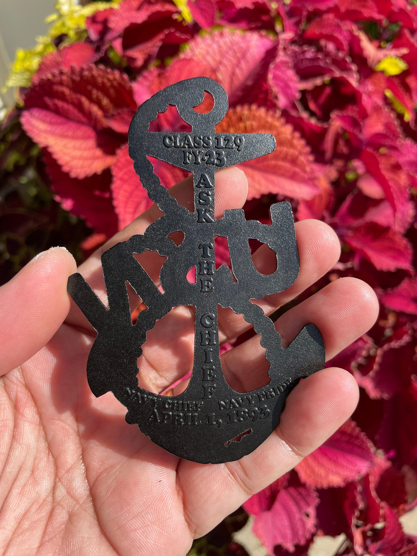 USN Class 129 FY 23 Black Heritage Anchor Coin