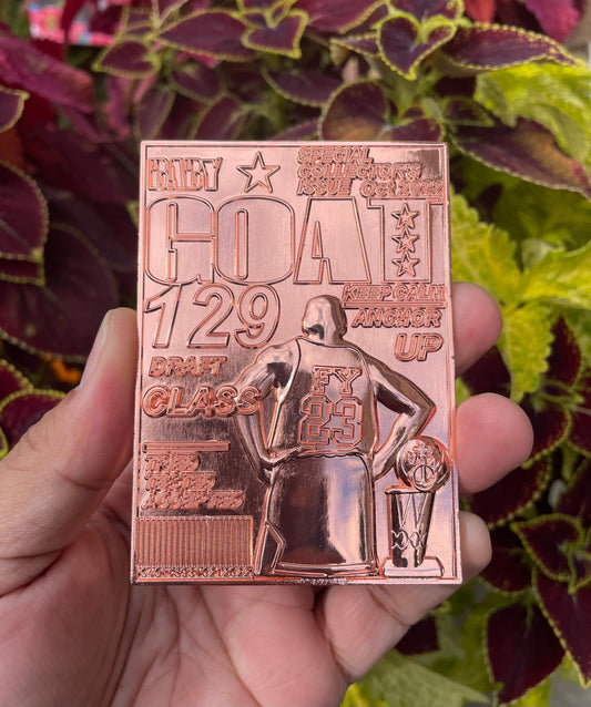 USN Class 129 FY 23 Baby GOAT Challenge Coin All Rose Gold Version