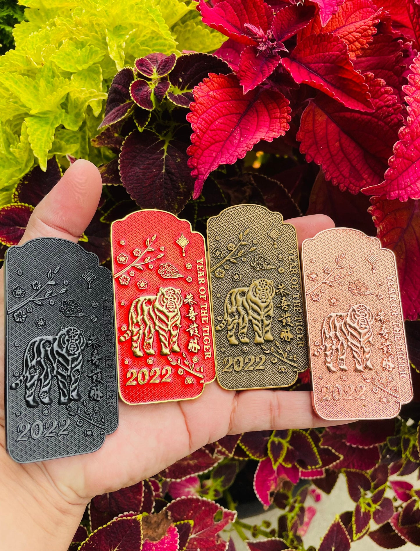 Chinese New Year 2022 Year of the Tiger Challenge Coins