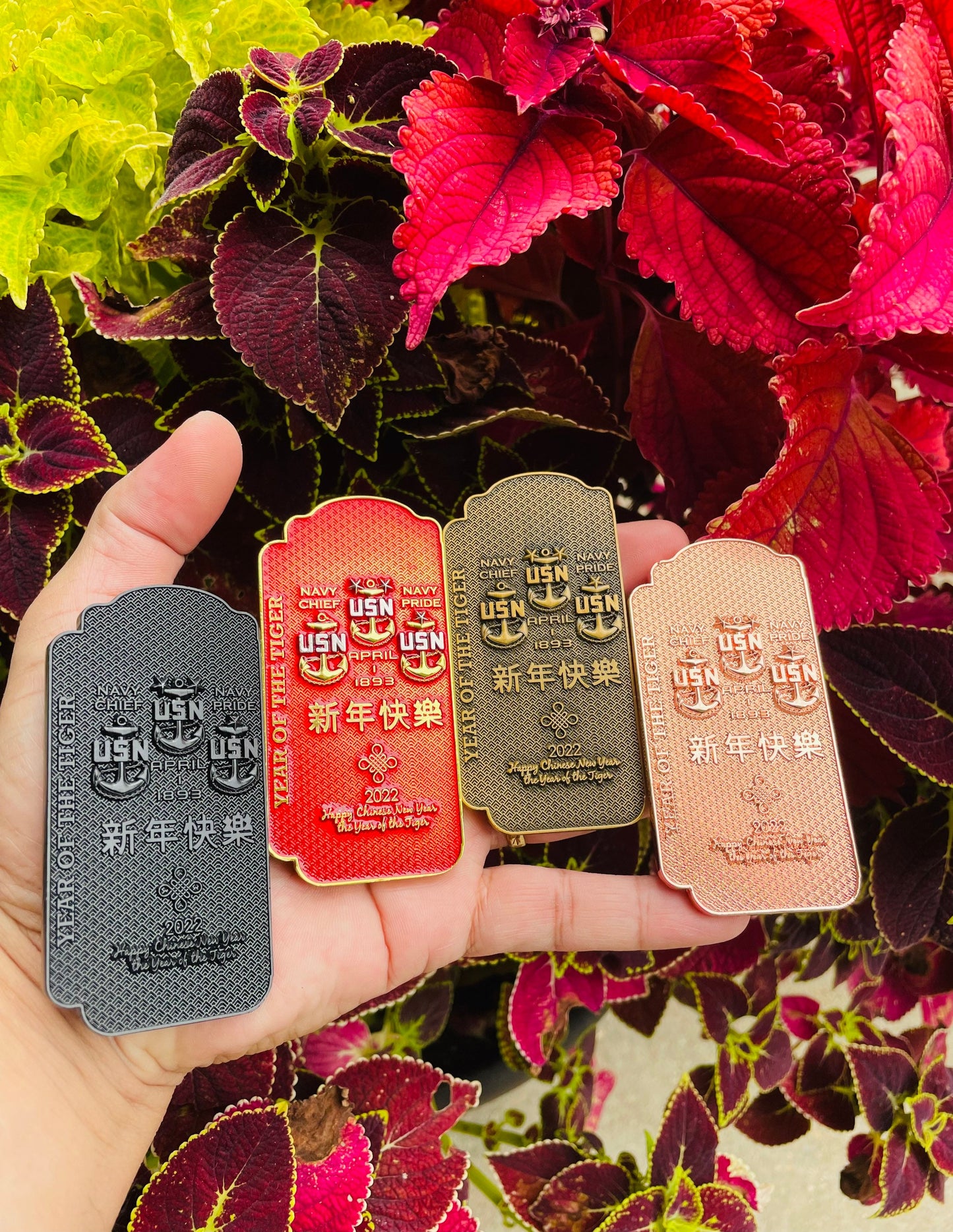 Chinese New Year 2022 Year of the Tiger Challenge Coins
