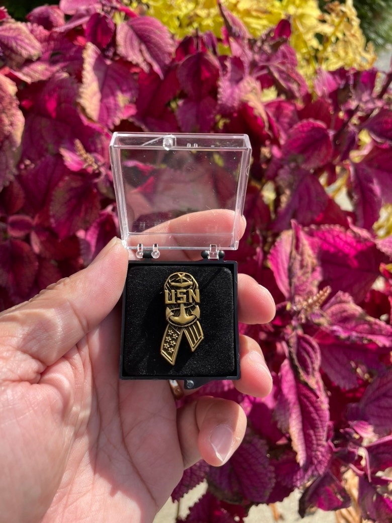 USN SCPO Ribbon Style Lapel Pins