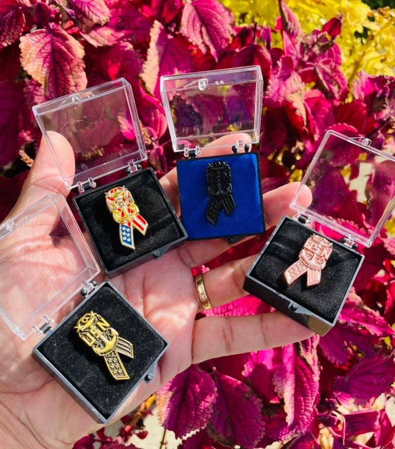 USN MCPO Ribbon Style Lapel Pins