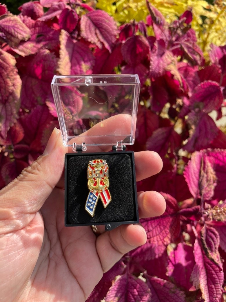 USN MCPO Ribbon Style Lapel Pins