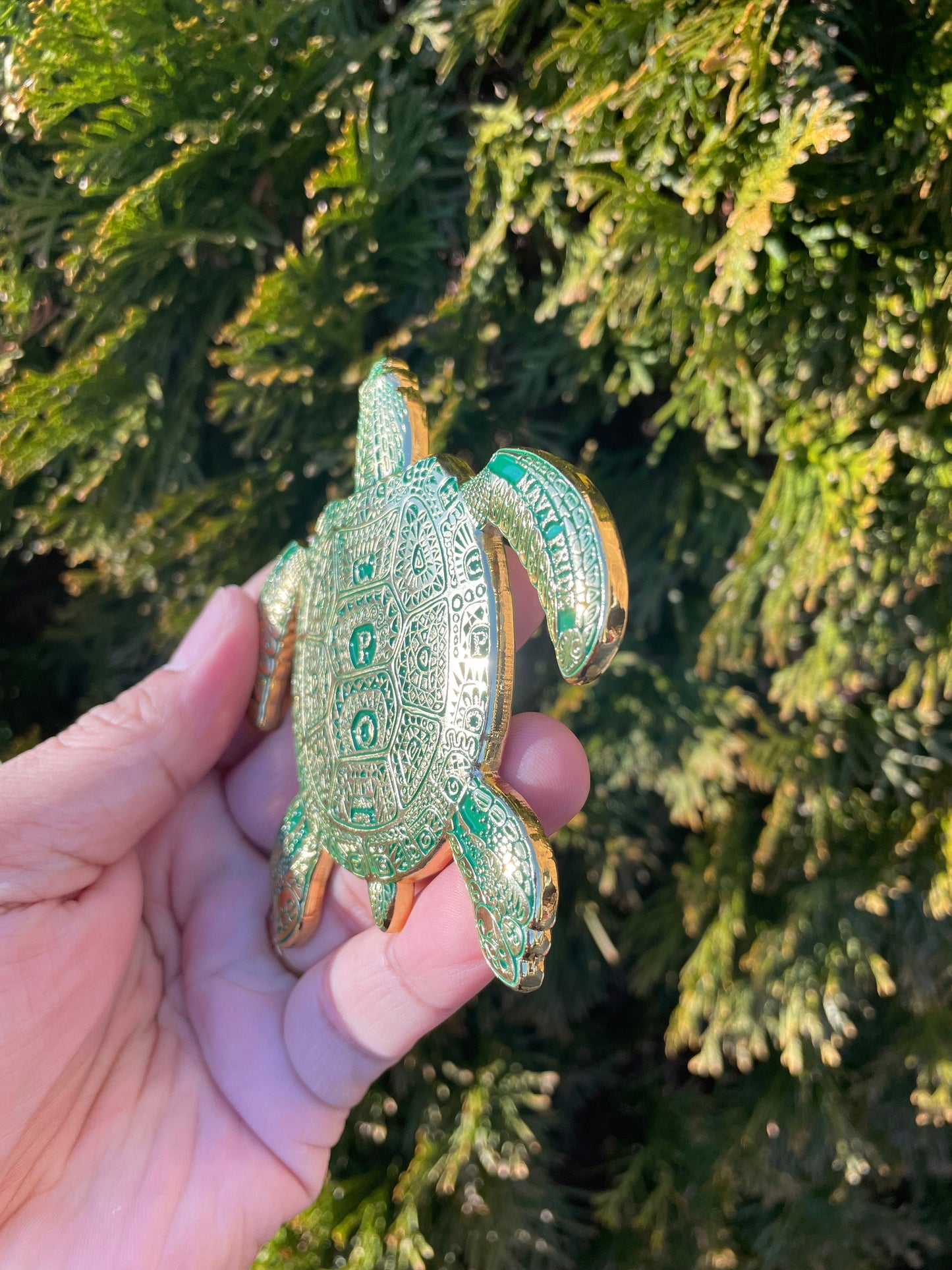 3.5” 130th CPO Birthday Turtle Pride Coin Green & Gold