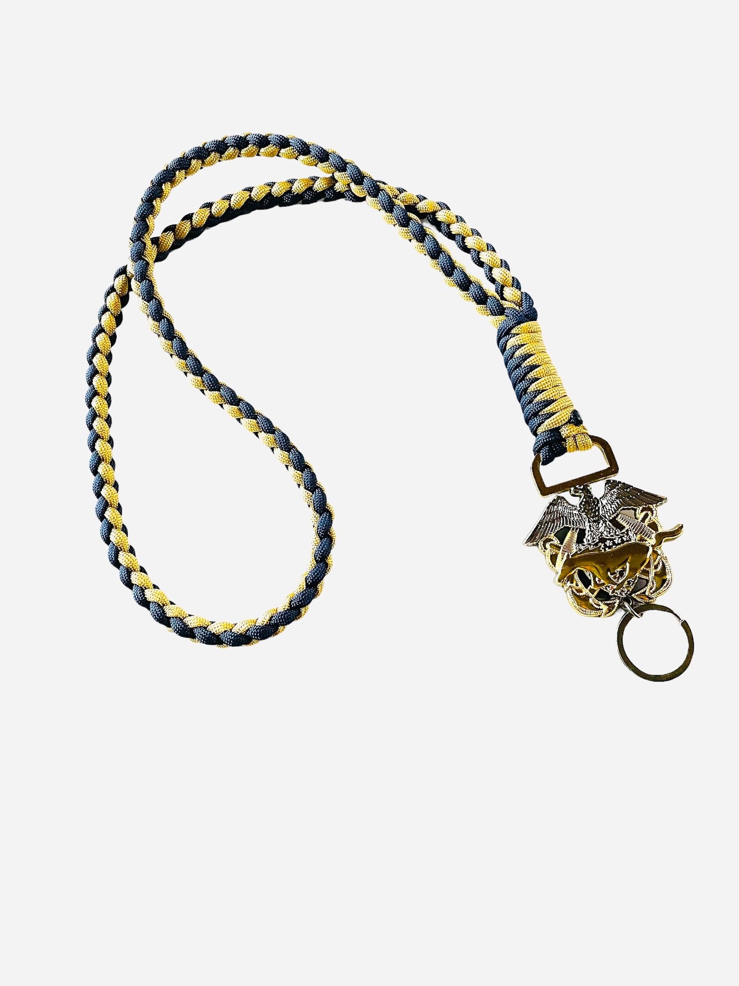 USN LDO/CWO 2 Color Paracord Neck Lanyard.
