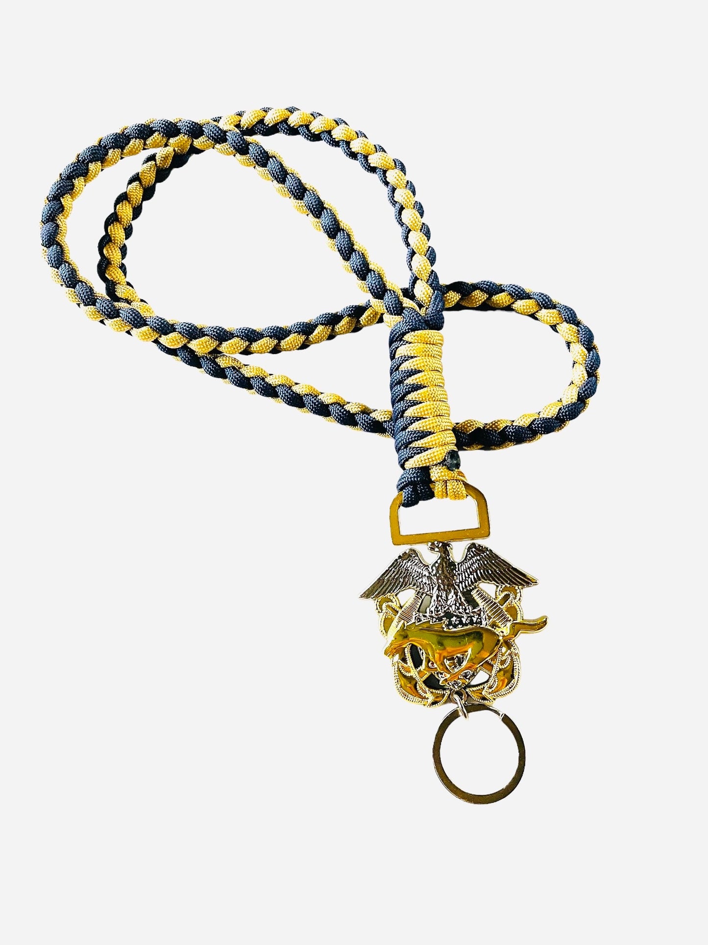 USN LDO/CWO 2 Color Paracord Neck Lanyard.
