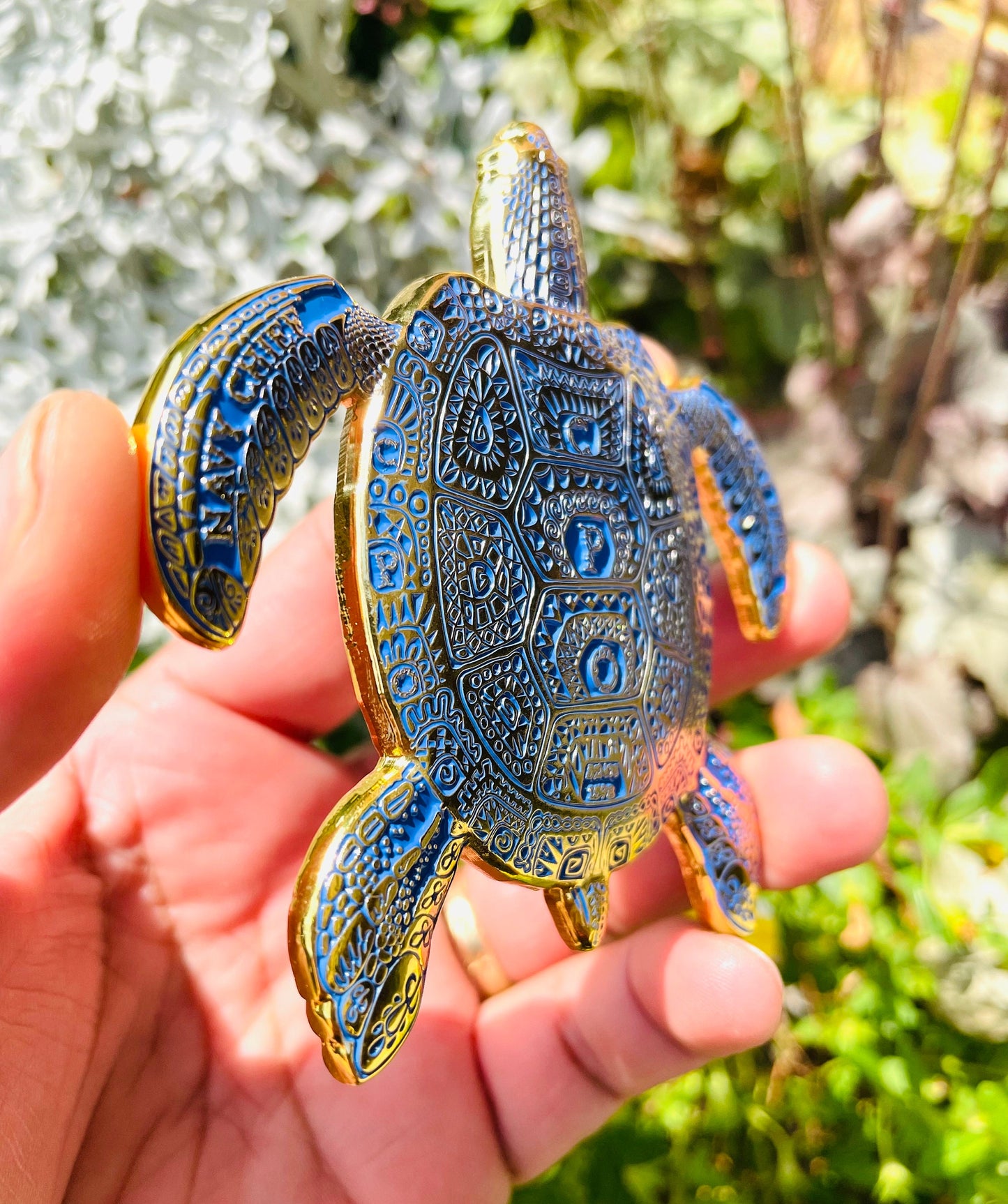 3.5” 130TH CPO BIRTHDAY Turtle Pride Coin Royal Blue and Gold