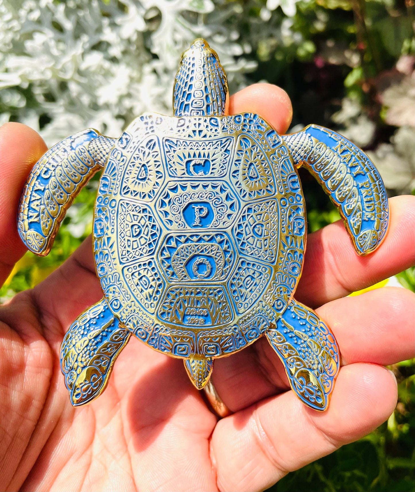 3.5” 130TH CPO BIRTHDAY Turtle Pride Coin Royal Blue and Gold