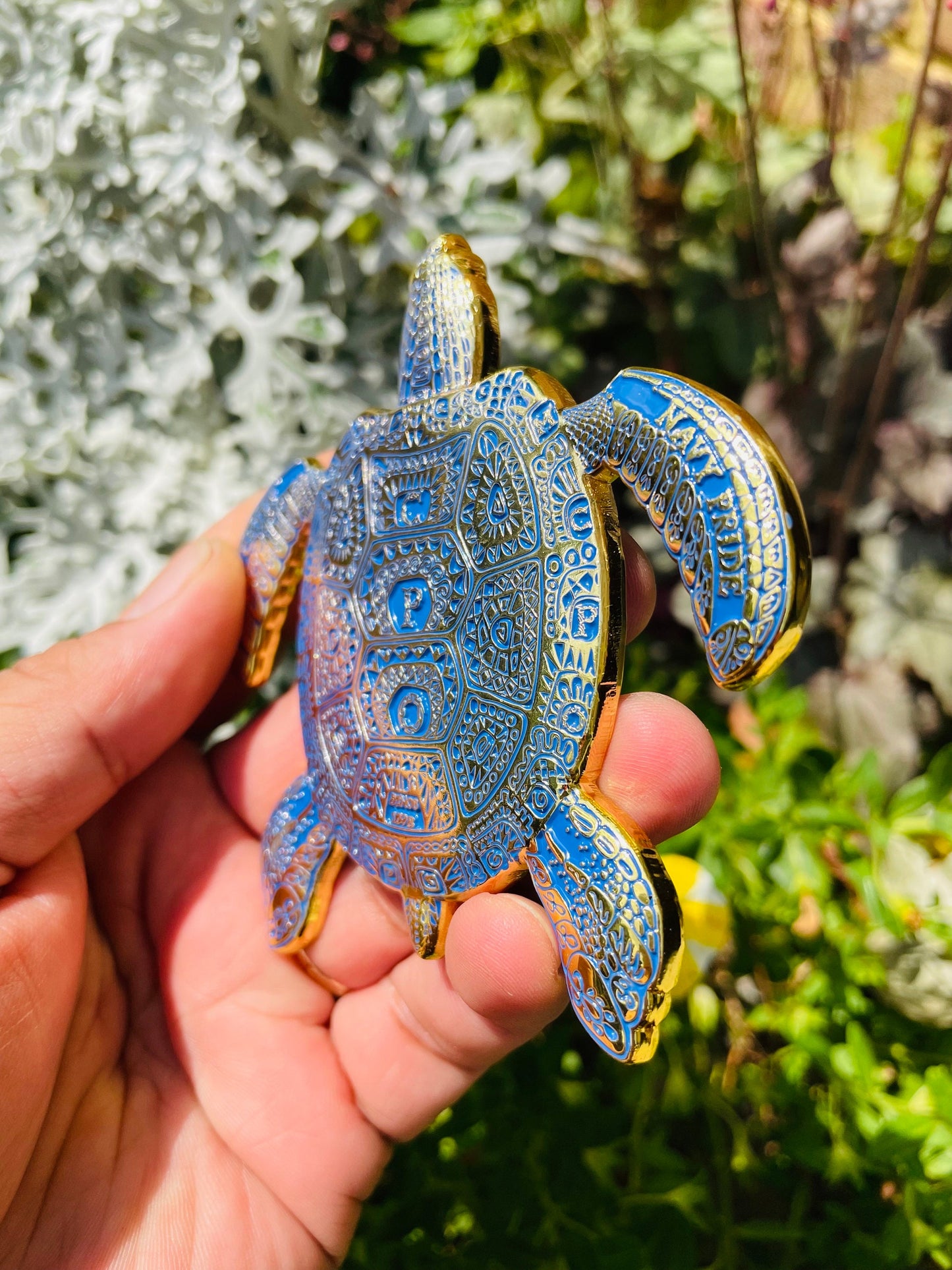 3.5” 130TH CPO BIRTHDAY Turtle Pride Coin Royal Blue and Gold