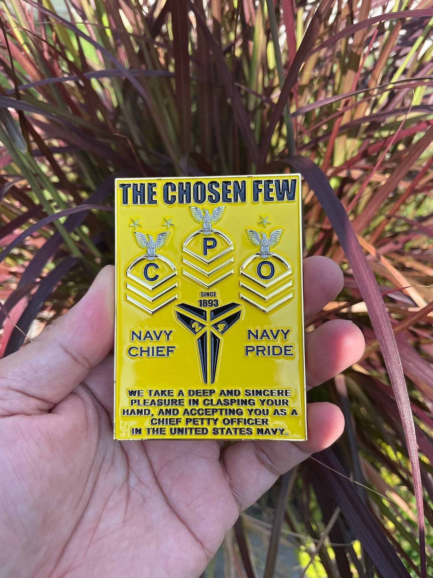 USN Chief Petty Officer Class 130 FY-24 Kobe Challenge Coin