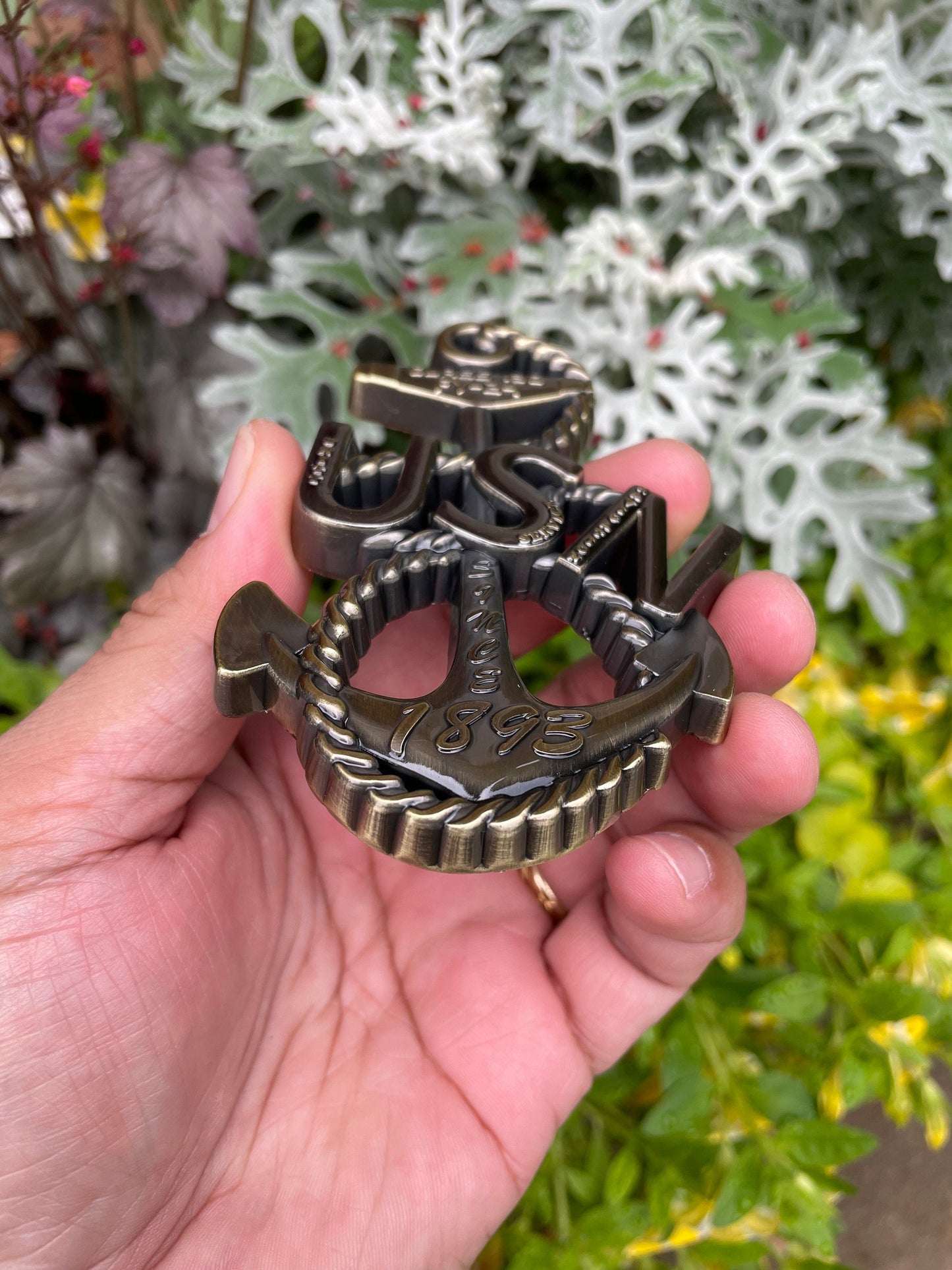 USN Class 130 FY 24 Heritage Anchor Coin