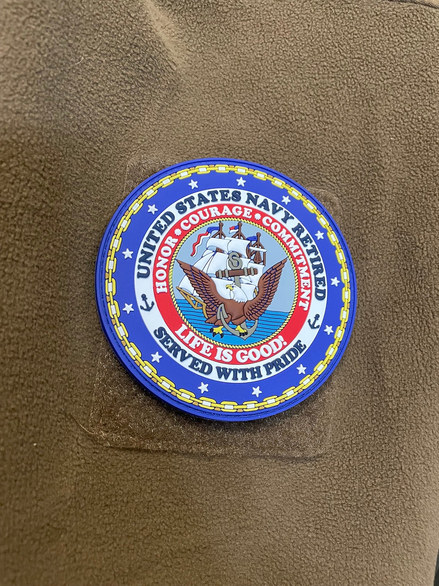 US Navy Retired 4” PVC