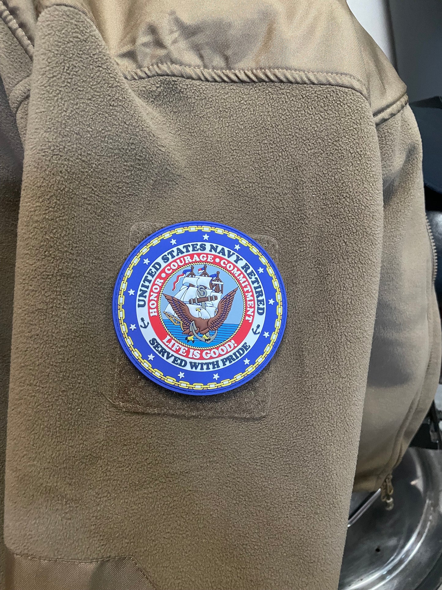 US Navy Retired 4” PVC