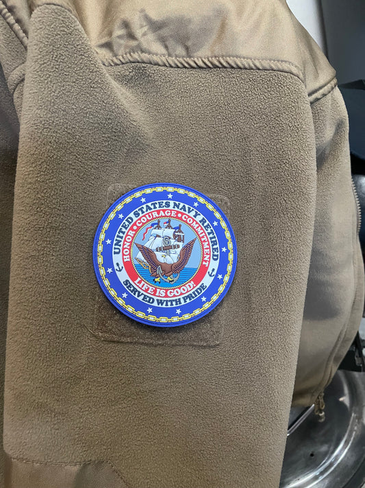 US Navy Retired 4” PVC