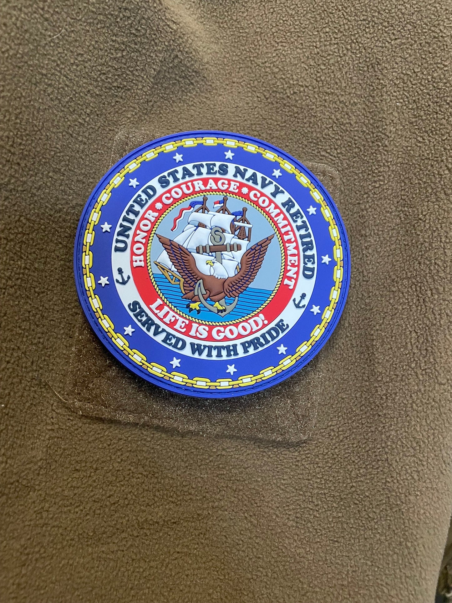 US Navy Retired 4” PVC