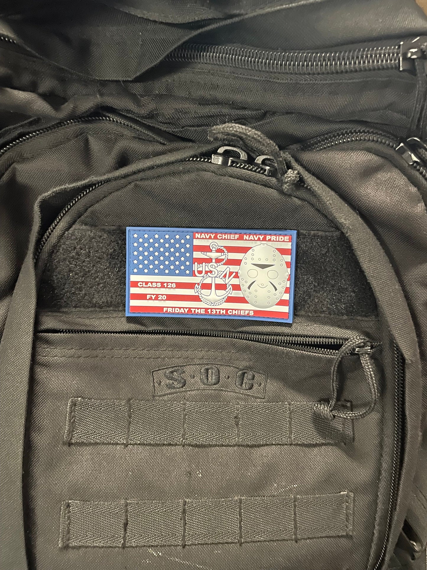 CPO Class 126 Friday the 13th Chiefs Glow in the Dark PVC Patches.