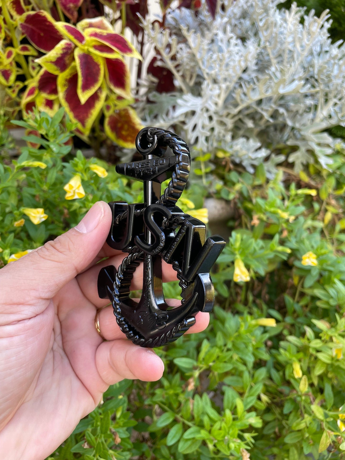 USN Class 130 FY 24 Heritage Anchor Coin All Black Version