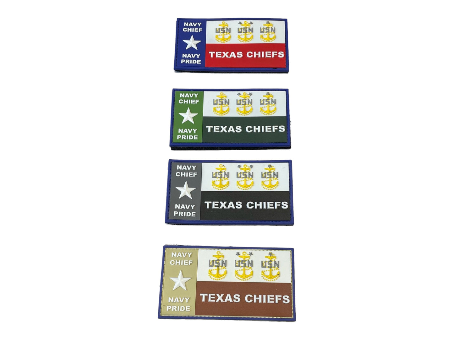 TEXAS Chiefs Glow in the Dark PVC Patches.