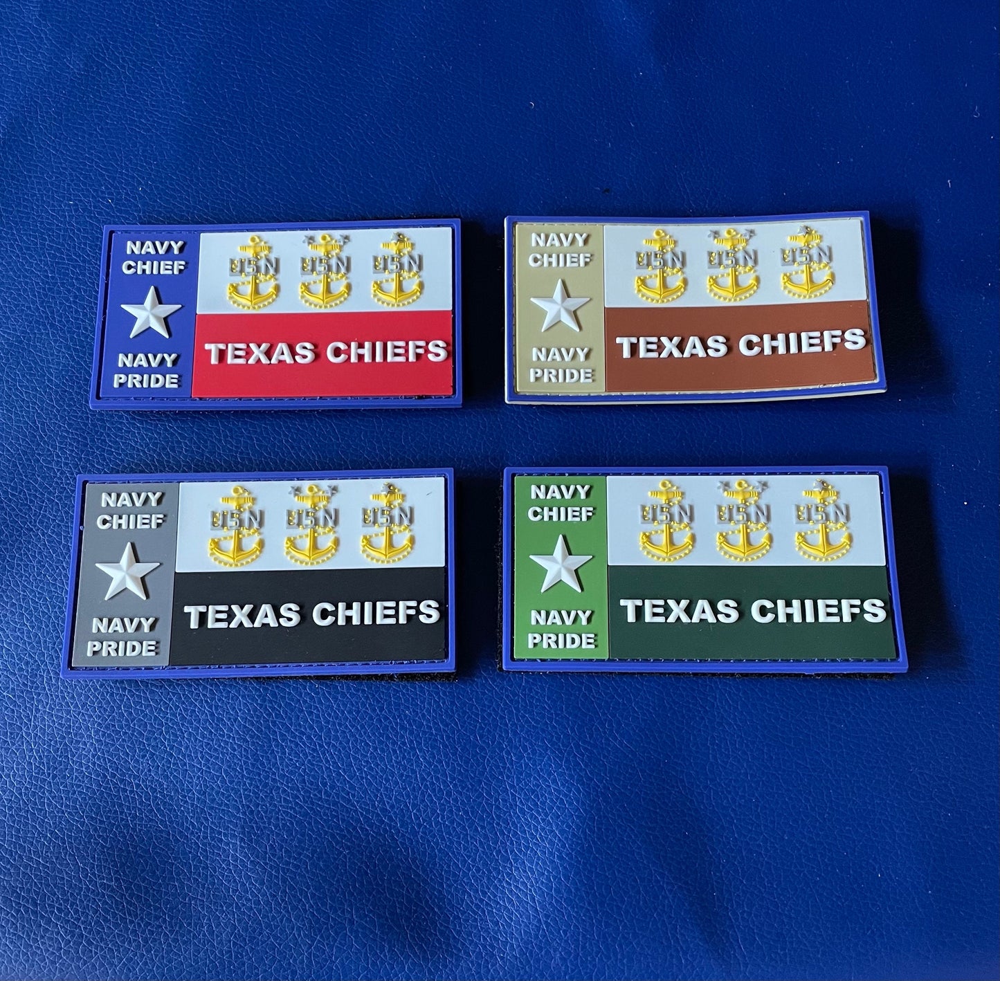 TEXAS Chiefs Glow in the Dark PVC Patches.