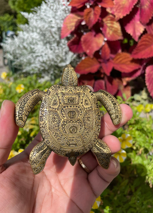 3.5” 130th CPO Birthday Turtle Pride Coin Antique Gold