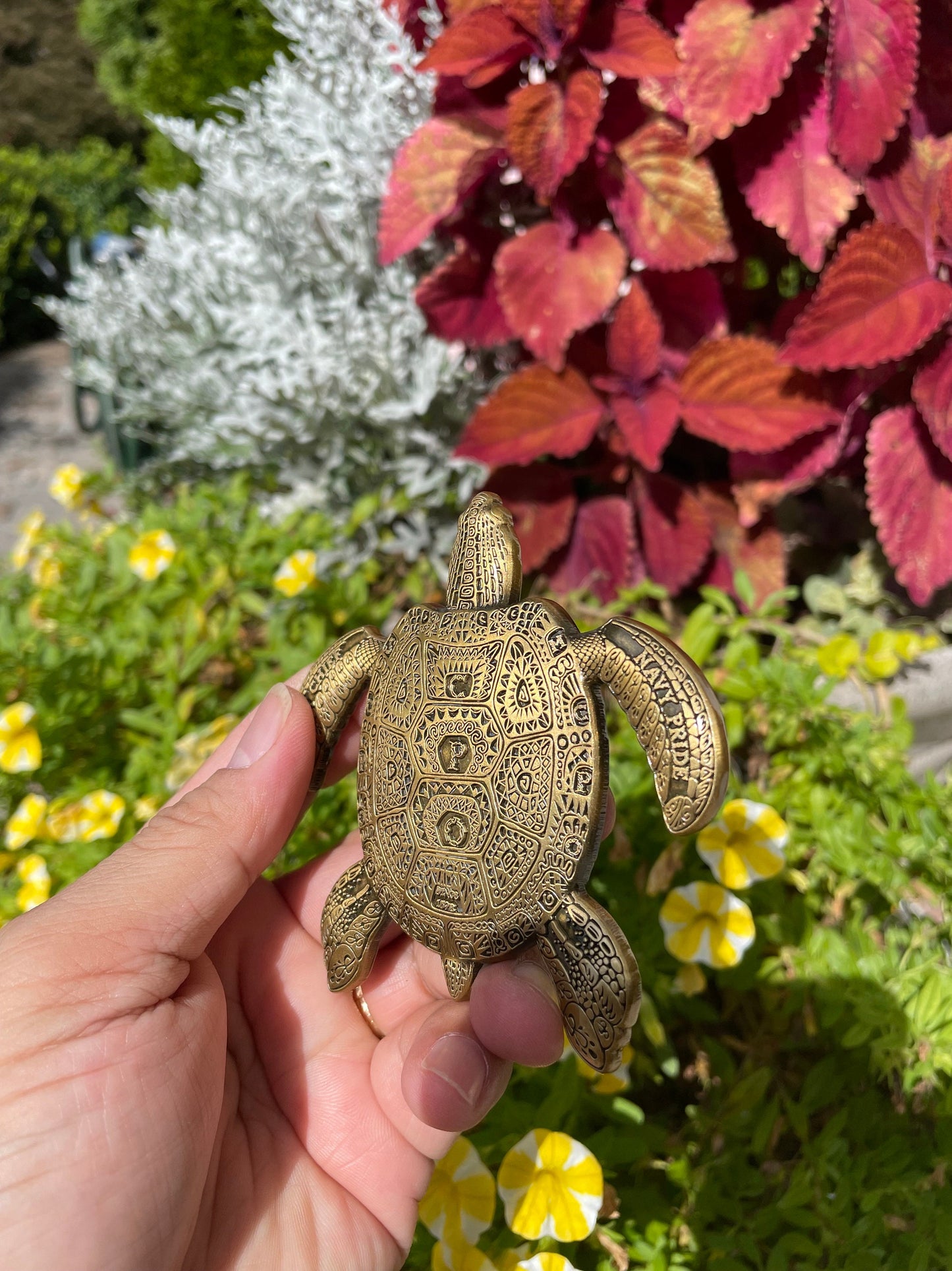 3.5” 130th CPO Birthday Turtle Pride Coin Antique Gold
