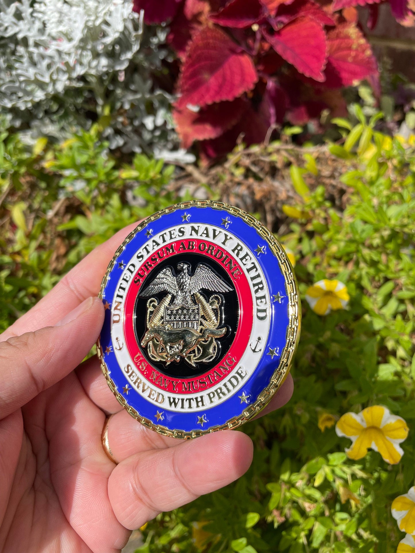 3” RETIRED LDO/CWO Mustang Challenge Coin.