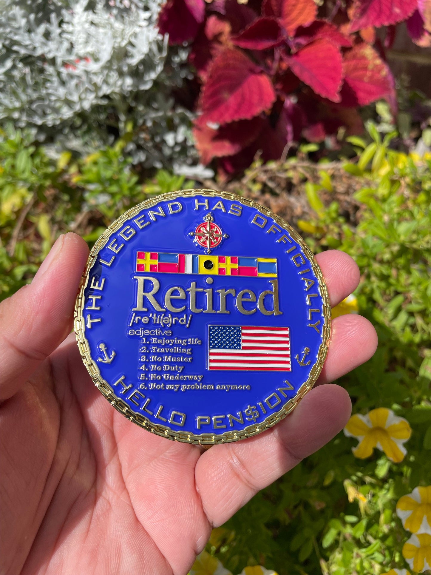 3” RETIRED LDO/CWO Mustang Challenge Coin.