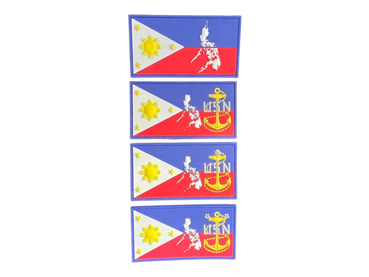 Philippines Flag All Hands, E7/E8/E9 Glow in the Dark PVC Patches